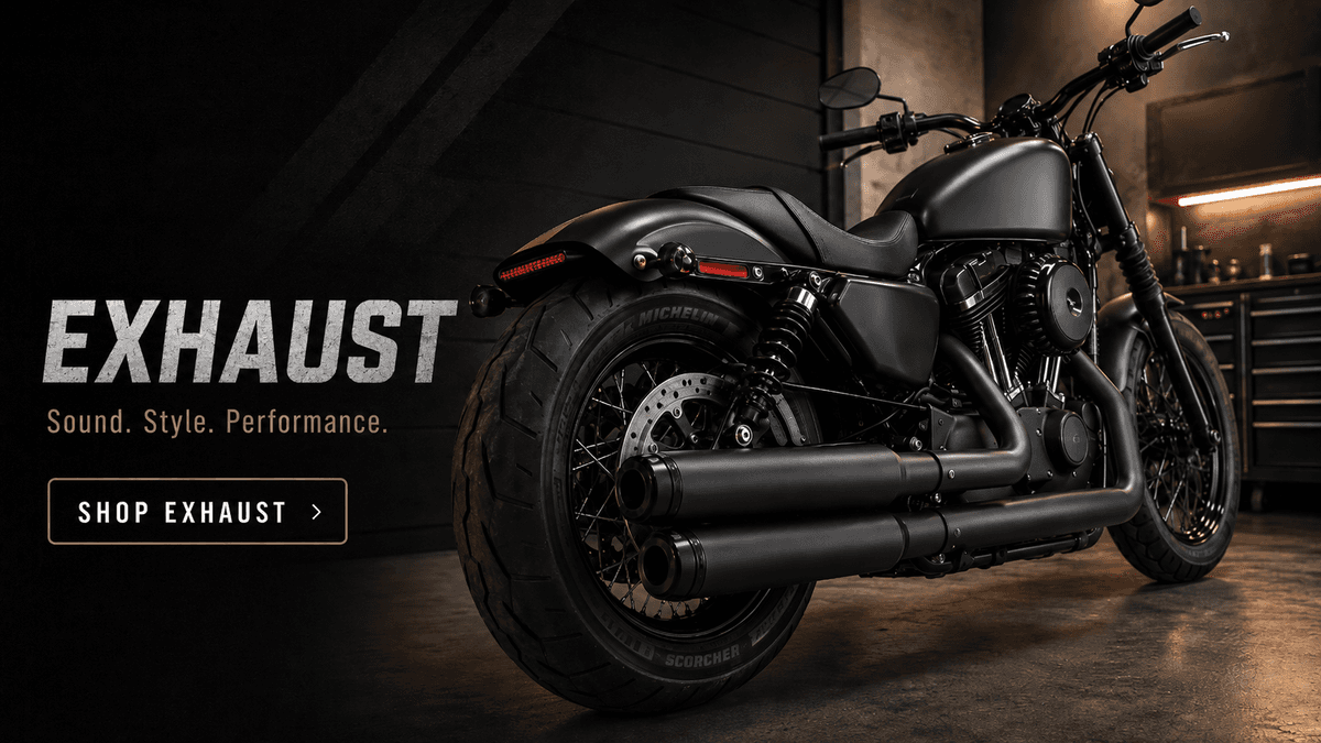Motorcycle exhaust components
