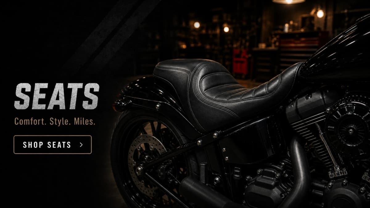 2AC Seats & Sissy Bars — Ride in comfort. Shop seats.
