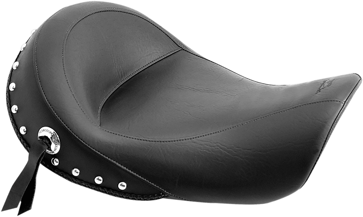 Studded Vinyl Solo Seat — without Backrest — FXD Dyna Super Glide, FXDL Dyna Low Rider, FXDS-Conv Dyna Convertible +3 more 1996-2003