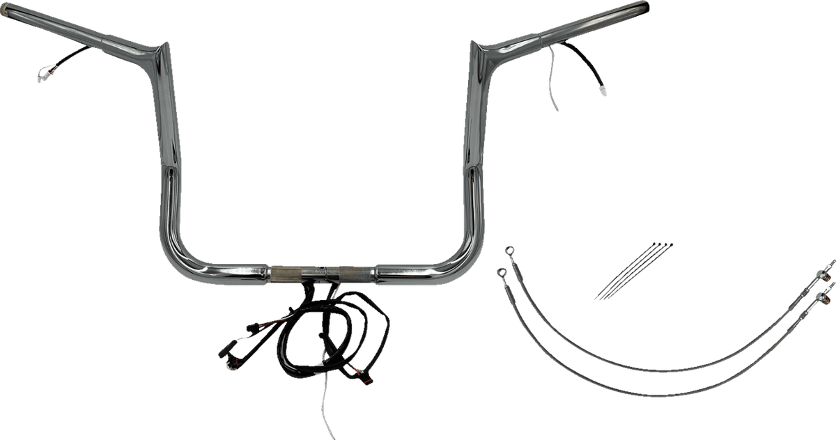 EZ Install Wired 1-1/4" Pointed Top Handlebar Kit — FLHTCU Electra Glide Ultra Classic, FLHTCUTG Tri Glide Ultra, FLHTK Electra Glide Ultra Limited +2 more 2014-2015