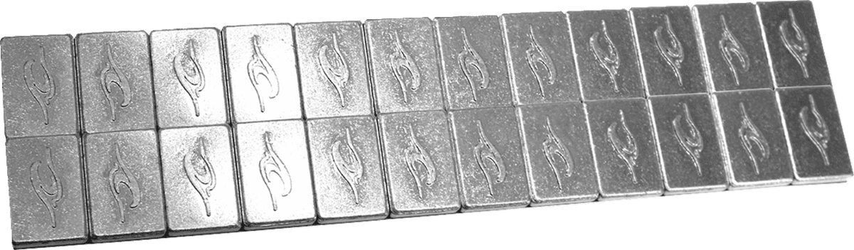Wheel Weights - Polished - 0.5 oz - 24 Pack