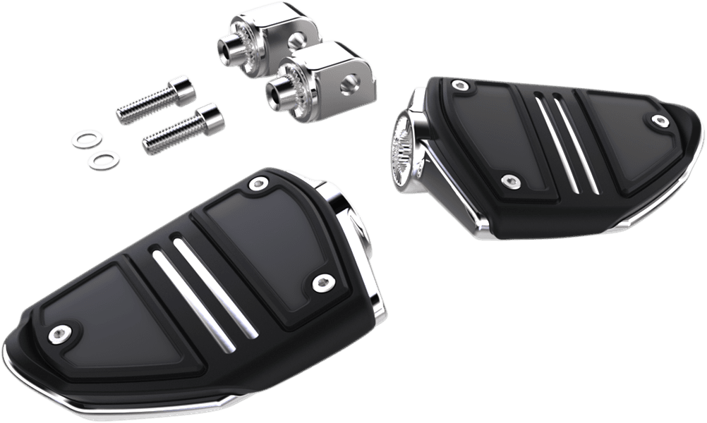 Twin Rail Foot Rests — FLDE Deluxe 107, FLFB Fat Boy 107, FLFB Fat Boy 117 +22 more 2018-2026