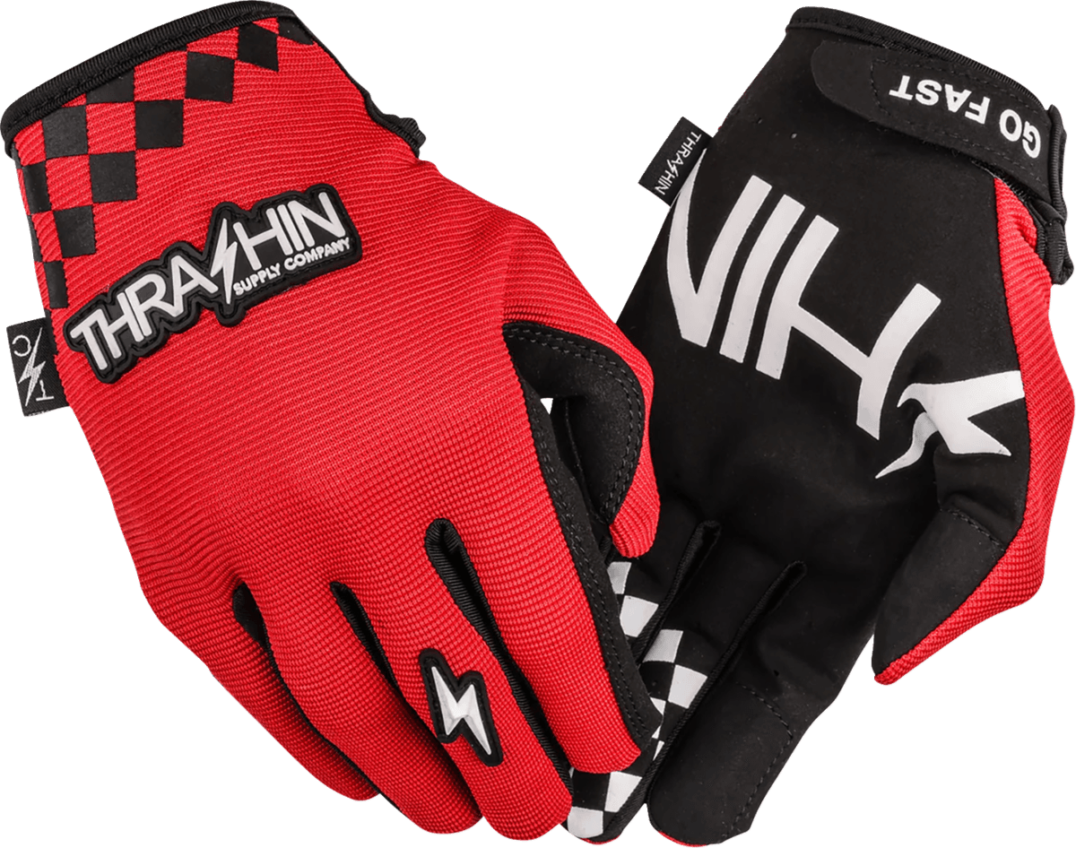 Go Fast Stealth Gloves - Red - Small