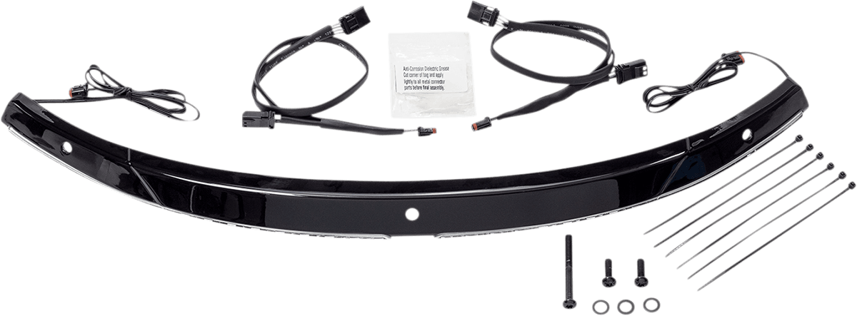 Steel Windshield Trim — Electra Glide Police  FLHTPI, FLH Electra Glide Revival, FLHT Electra Glide Standard +11 more 2014-2025