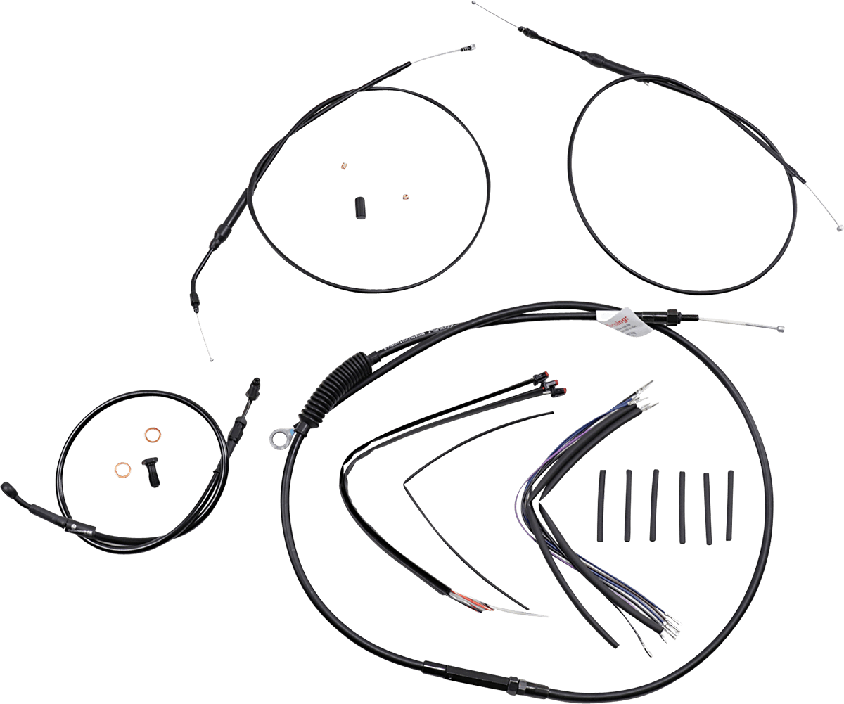 Extended Handlebar Cable and Brake Line Kit for Sportsters with ABS — 1200 XLCP, XL1200C Sportster 1200 Custom, XL1200CX Roadster +6 more 2014-2020