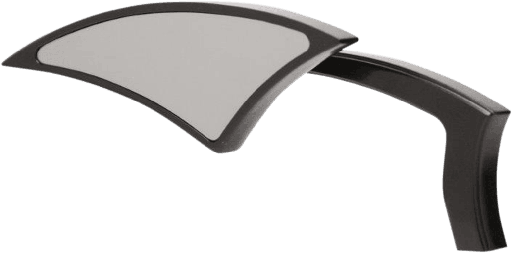 Mirrors - Power - Side View - Teardrop - Black - Pair
