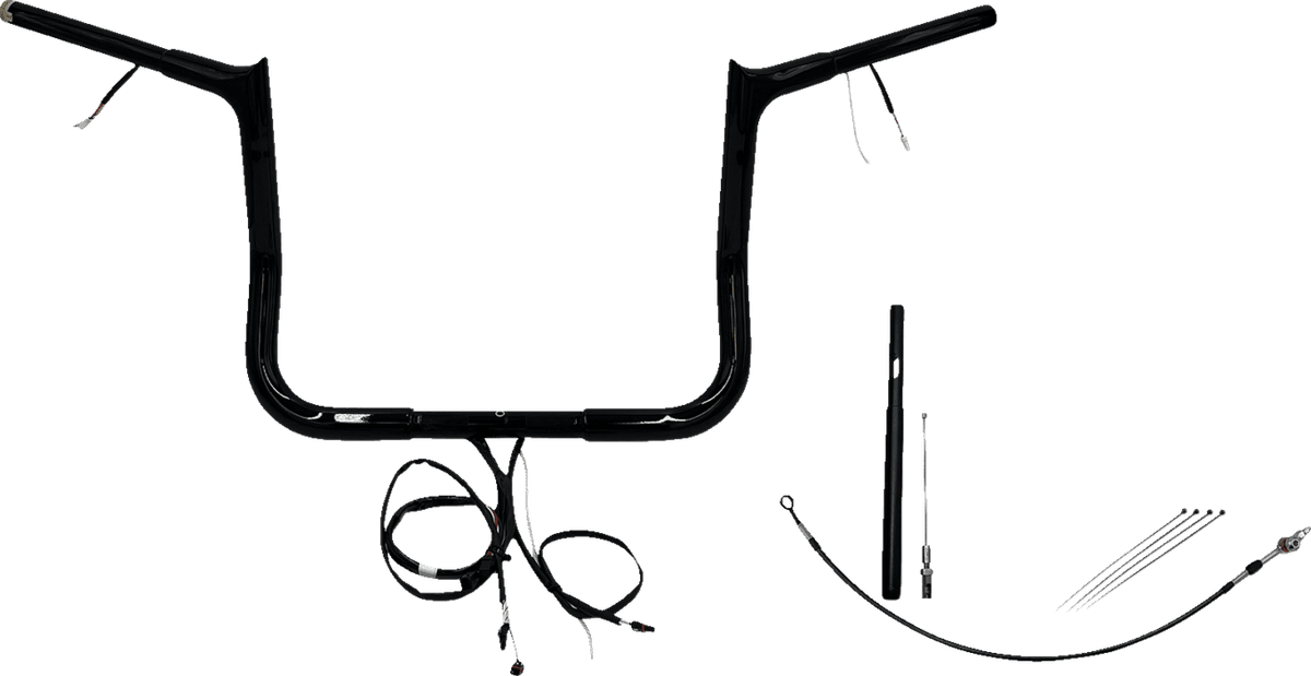 EZ Install Wired 1-1/4" Pointed Top Handlebar Kit — FLHT Electra Glide Standard, FLHTCUTG Tri Glide Ultra, FLHTK Ultra Limited +1 more 2021-2022