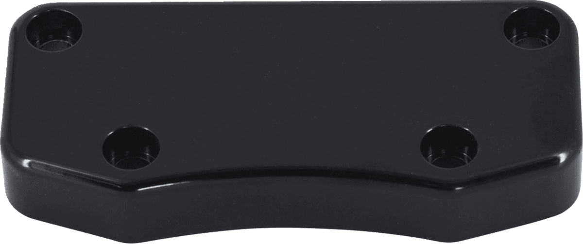 Billet Aluminum Top Handlebar Clamp - Smooth - Gloss Black