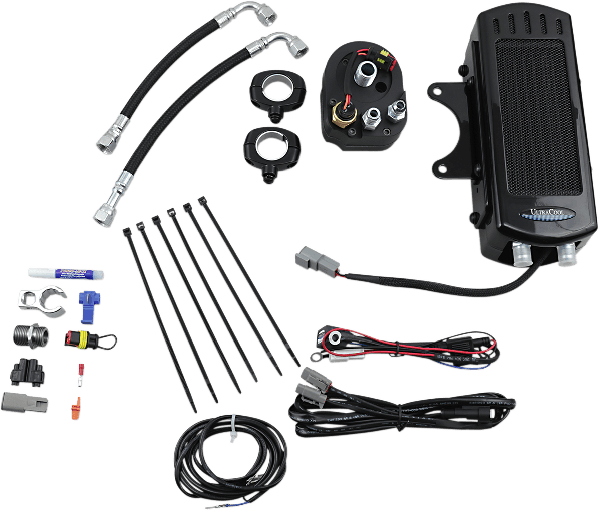 Oil Cooler Kit — 15th Anniversary Fat Boy FLSTF, FLS Softail Slim, FLSS Softail Slim S +43 more 1985-2017