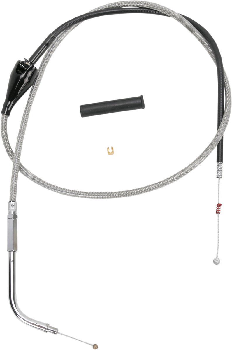 Stainless Braided Idle Cable — FLHTCI Electra Glide Classic, FLHTCUI Electra Glide Ultra Classic, FLHTI Electra Glide Standard +1 more 2002-2005