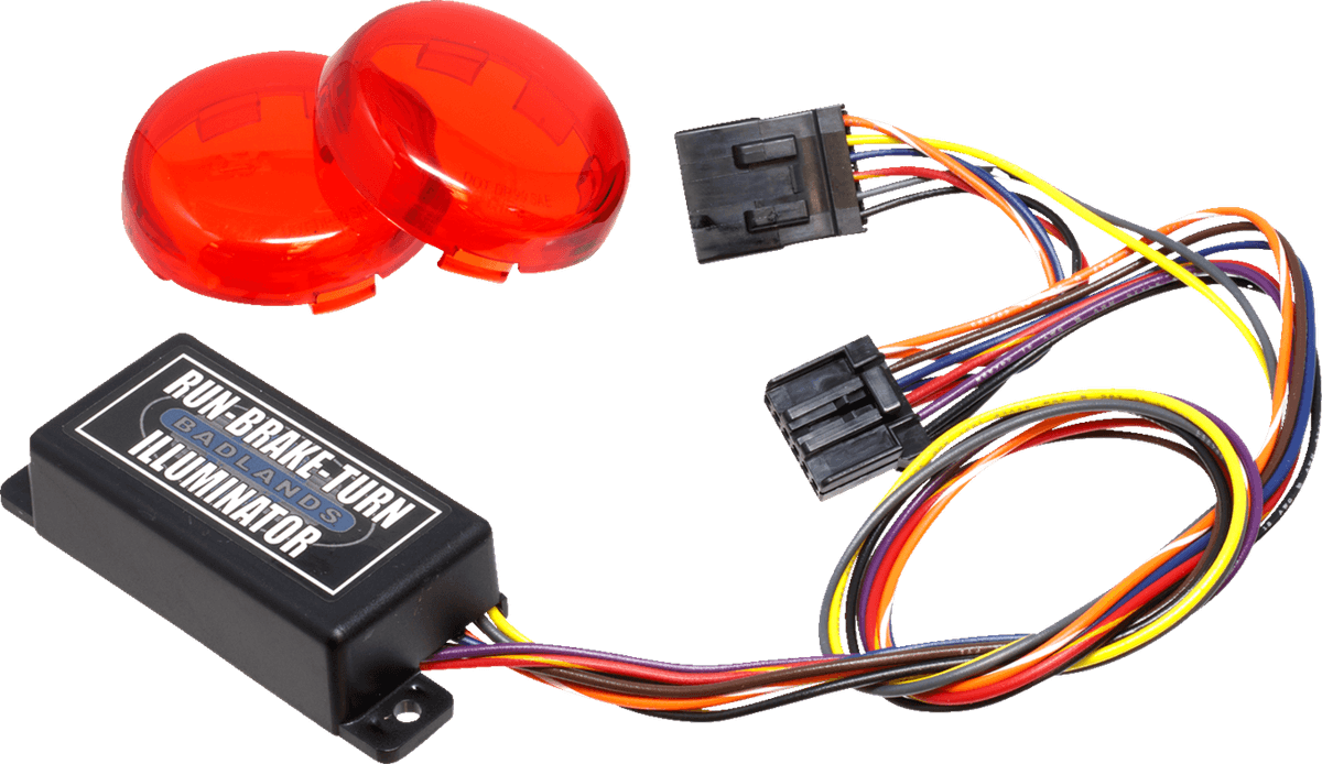 Plug-In Illuminator with Red Lenses — 1200 Low EFI XLL, XL1200C Sportster 1200 Custom, XL1200L Sportster 1200 Low +7 more 2004-2008