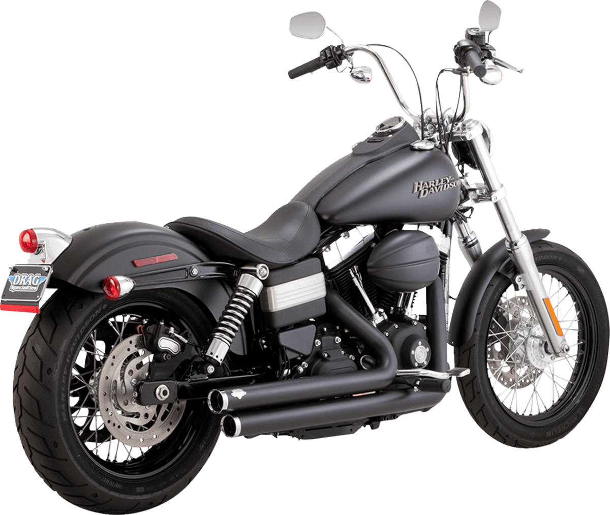 2-into-2 Big Shots Exhaust System — FXD Dyna Super Glide, FXDB Street Bob, FXDC Super Glide Custom +5 more 2010-2017