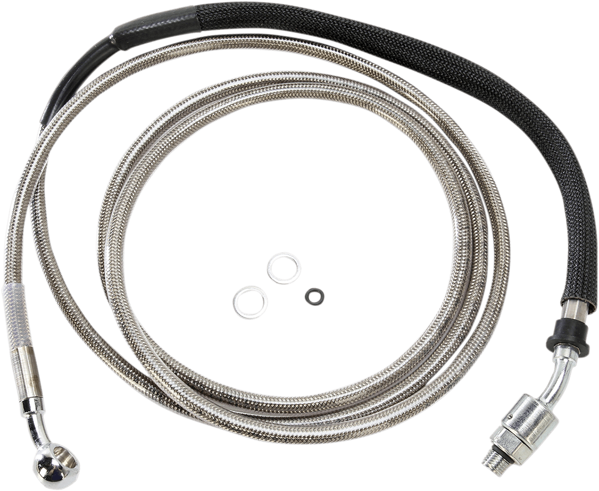 Stainless Steel Hydraulic Clutch Line — CVO Road King FLHRSE, Electra Glide Ultra Classic Low FLHTCUL, FLHRSE5 CVO Road King +17 more 2013-2016