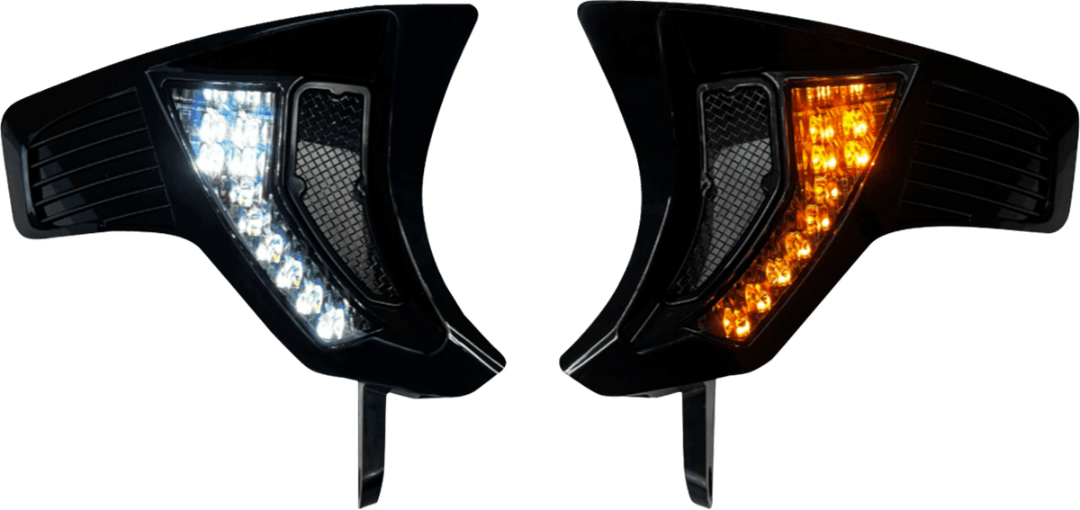 Shark Demon® Integrated Front Turn Signal Vents — FLTRT Road Glide 3, FLTRX Road Glide, FLTRXSE CVO Road Glide +3 more 2023-2026