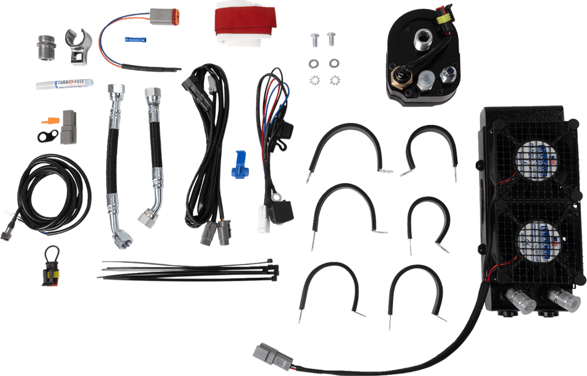 Oil Cooler Kit — Electra Glide Classic FLHTC, Electra Glide Police  FLHTPI, Electra Glide Police FLHTP +40 more 1999-2016
