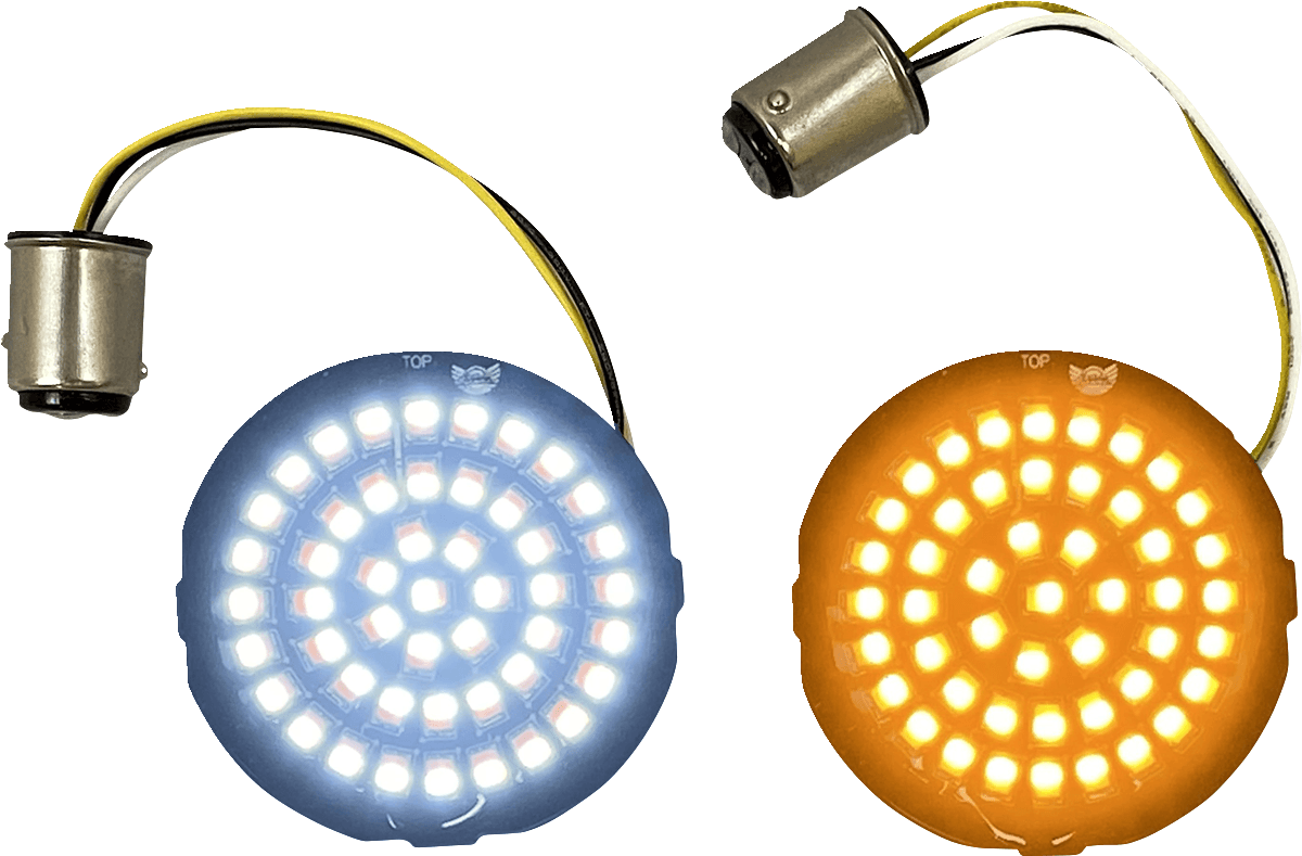 Genesis® 4 Amber/White LED Turn Signal Inserts — 1200 Custom EFI XLC, 1200 Low EFI XLL, 1200 Roadster EFI XLR +143 more 2000-2025