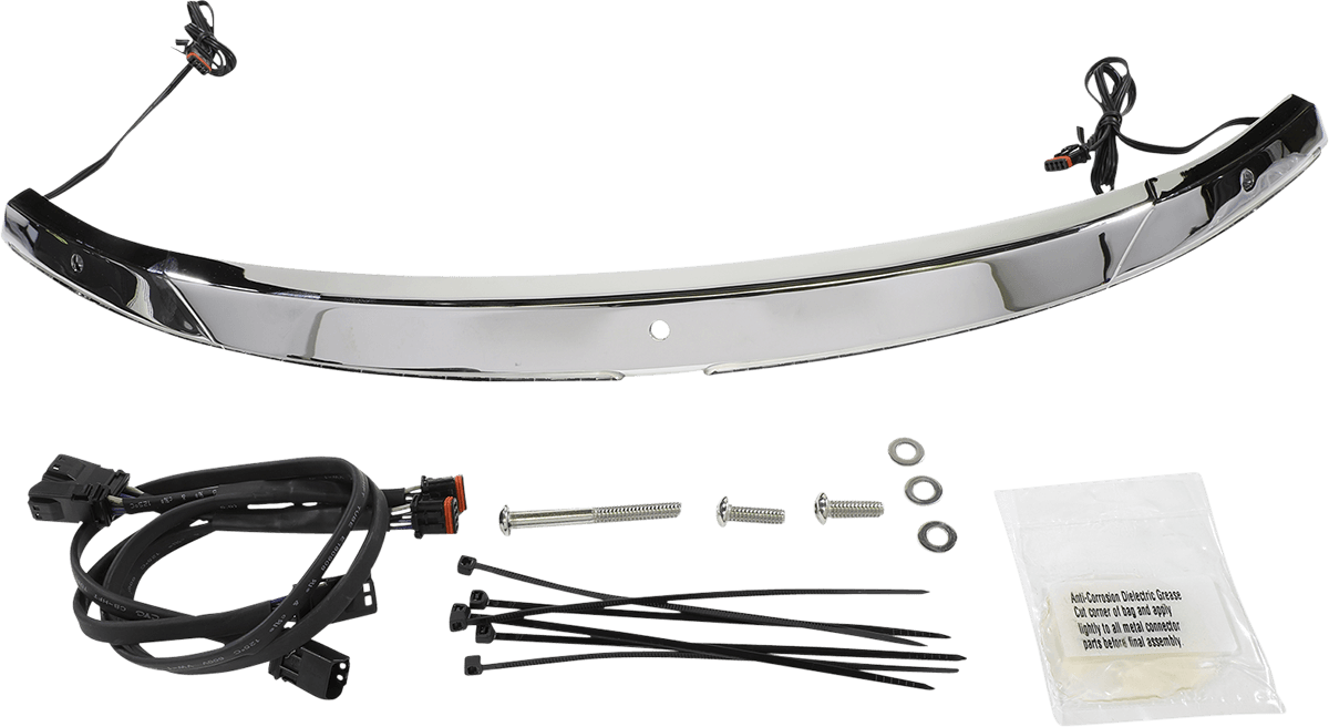Steel Windshield Trim — FLH Electra Glide Revival, FLHT Electra Glide Standard, FLHTCU Electra Glide Ultra Classic +7 more 2014-2025