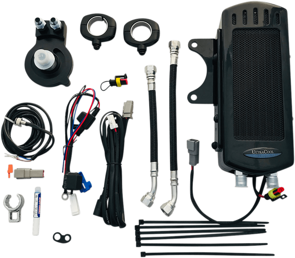 3.0 Side Mount Oil Cooler with Fan Kit for Sportster — Sportster 1100 XLH, Sportster 1200 XLH, Sportster 750 XR +5 more 1972-2003