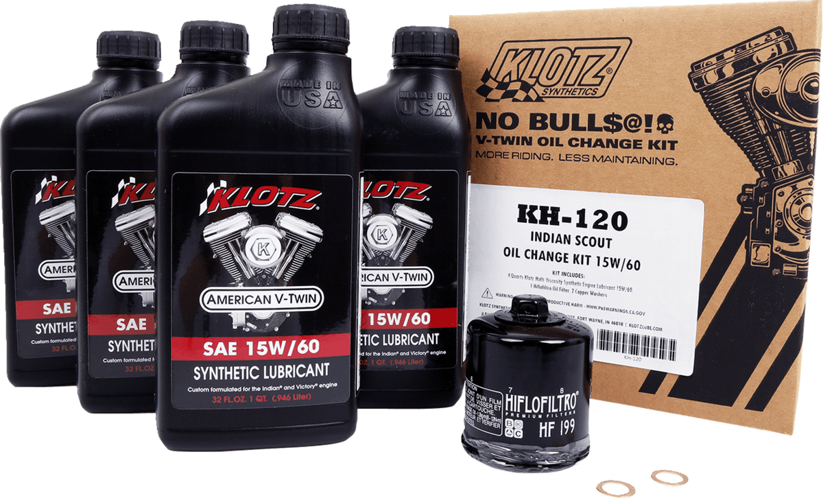Synthetic Oil Change Kit — Scout, Scout 100th Anniversary, Scout ABS +9 more 2015-2024