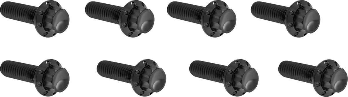 Bolt Kit - Lifter Block - 12-Point - Titanium - Black