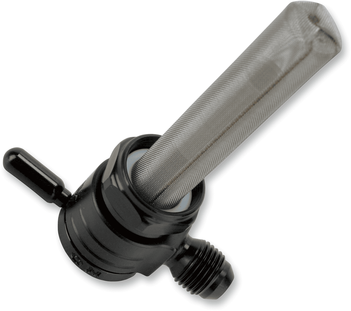 "Click-Slick" Fuel Petcock - 6-AN - Black - 22mm