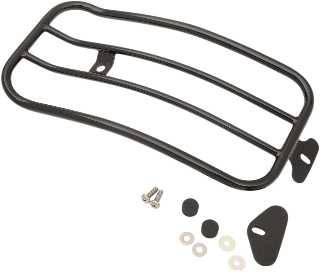 7" Solo Luggage Rack — FLD Switchback, FXD Dyna Super Glide, FXDB Street Bob +15 more 2006-2017