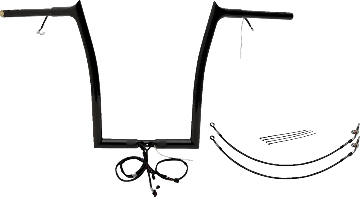 EZ Install Wired 1-1/4" Pointed Top Handlebar Kit — FLTRX Road Glide, FLTRXS Road Glide Special 2015