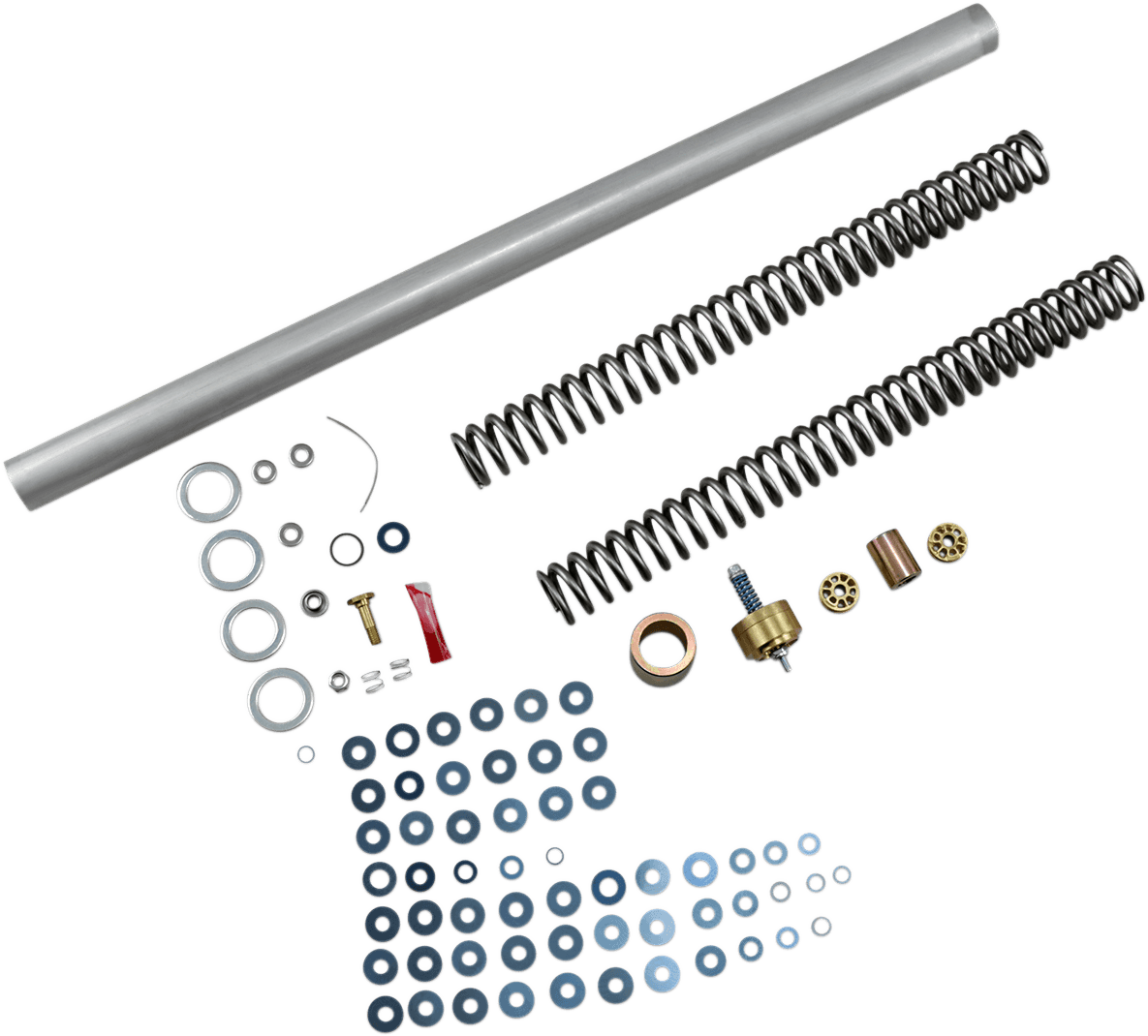 Complete Front End Suspension Kit — Gold Valve — FLHT Electra Glide Standard, FLHTC Electra Glide Classic, FLHTCI Electra Glide Classic +3 more 2002-2005