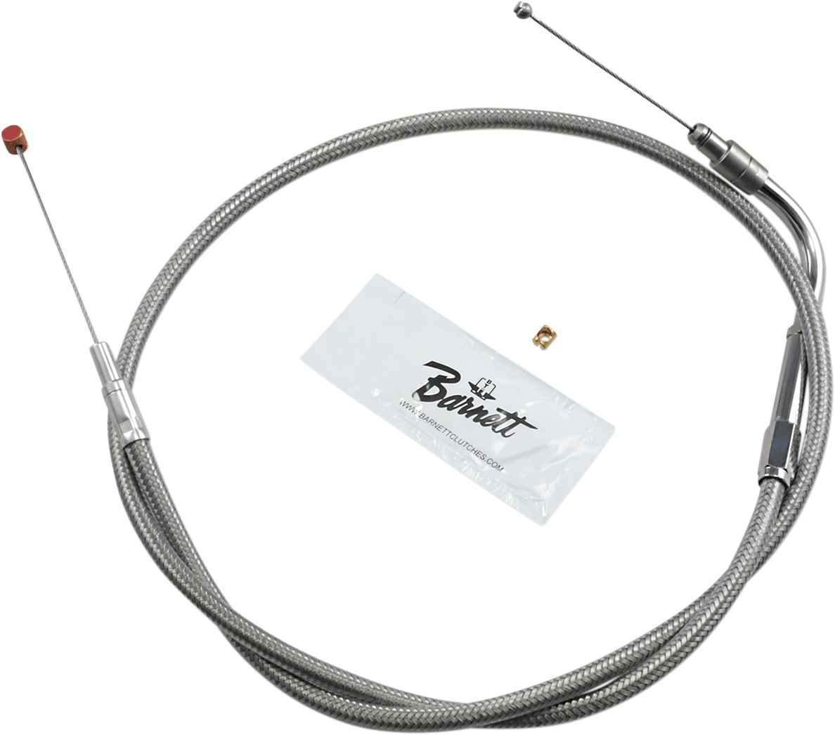 Stainless Steel Throttle/Idle Cable — Sportster 883 XLH, XL1200C Sportster 1200 Custom, XL1200R Sportster 1200 Roadster +5 more 1996-2006