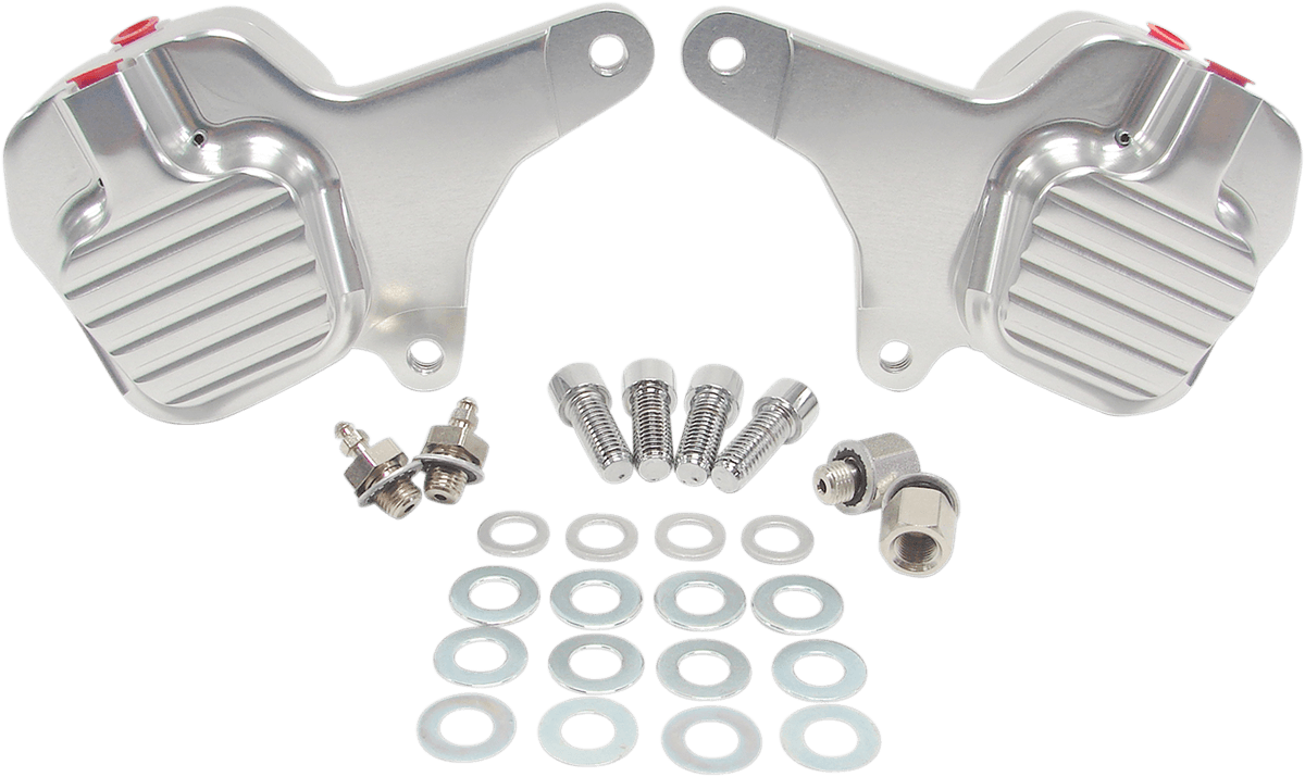 Custom Billet Aluminum Front Brake Caliper — Electra Glide Classic EFI FLHTCI, Electra Glide Standard FLHT, Electra Glide Ultra Classic FLHTCU +27 more 1984-1999