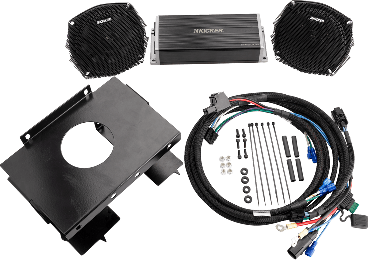 Speaker/Amplifier Kit — Electra Glide Classic FLHTC, Electra Glide Police  FLHTPI, Electra Glide Police FLHTP +11 more 1996-2013