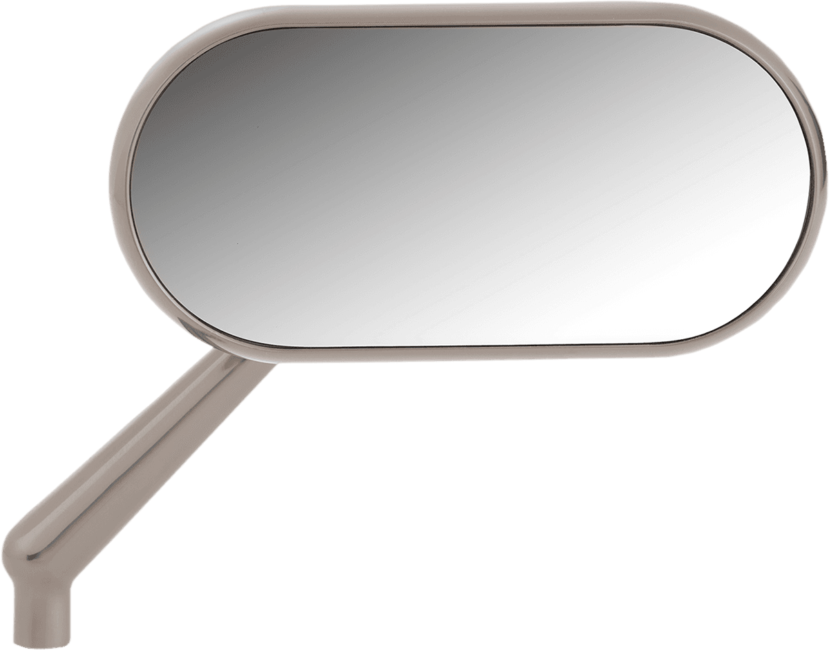 Mirror - Side View - Oval - Titanium - Right
