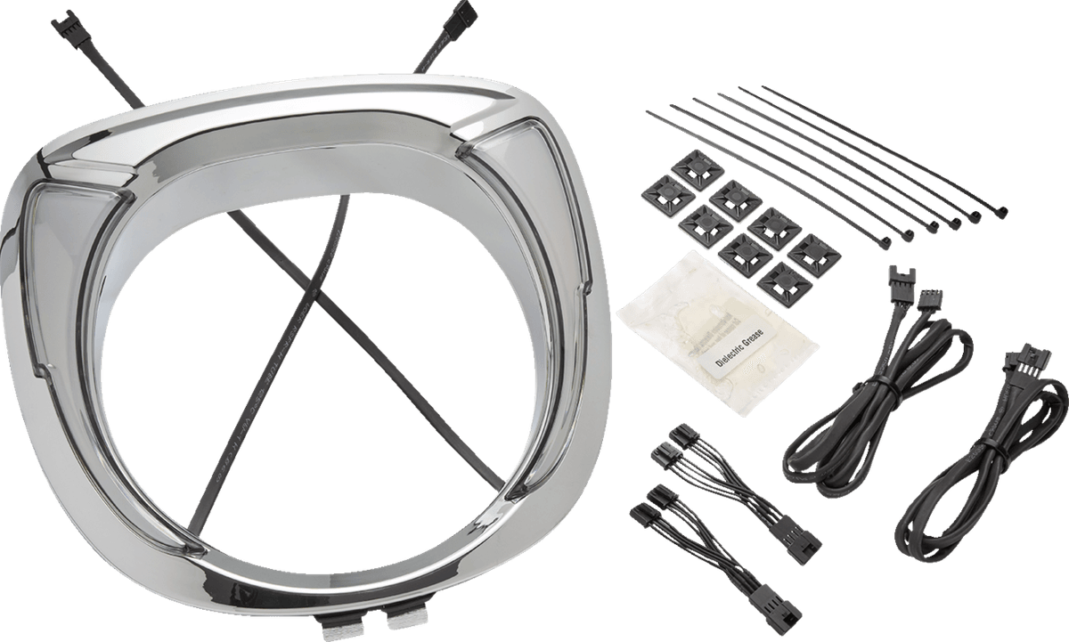 Headlight Bezel - Fang® - Chieftain - Chrome