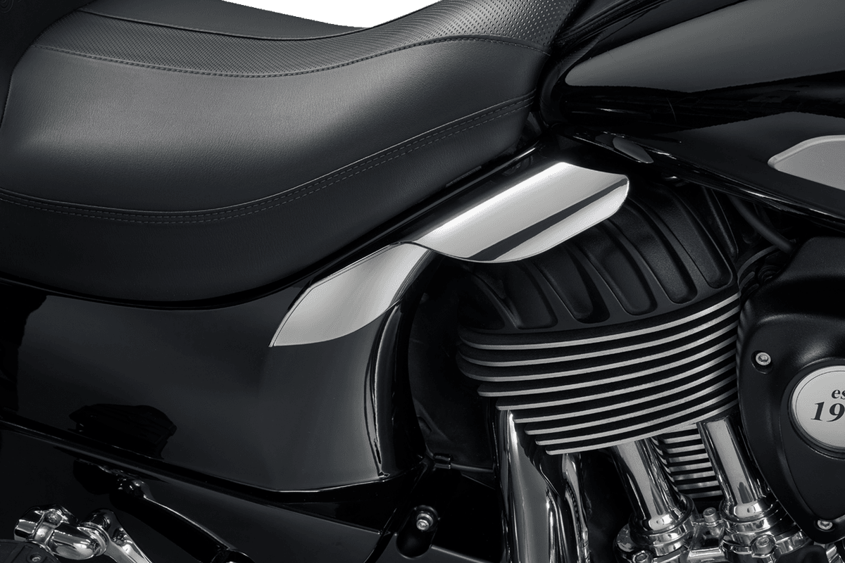 Heat Deflectors - Chrome - Indian