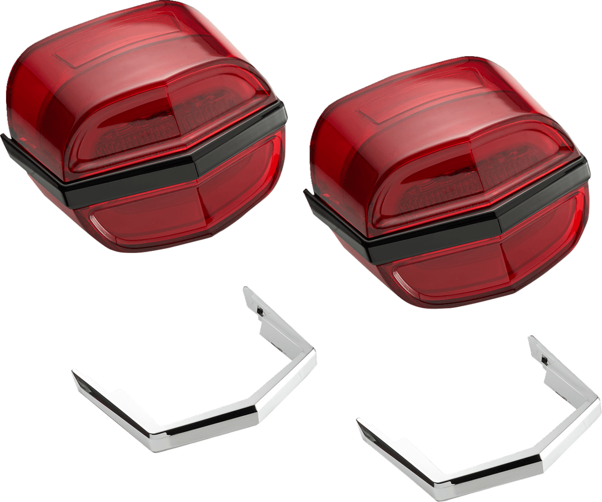 Taillights - Red Lens - Tri Glide