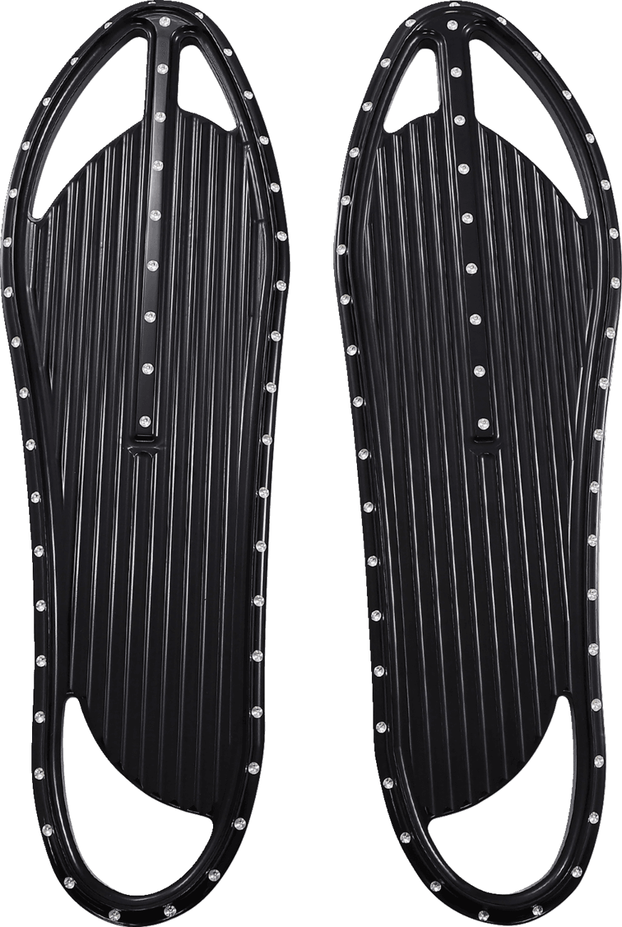Floorboards - Dimpled - Black