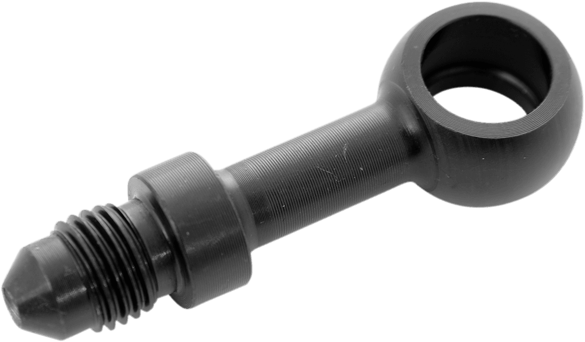 Banjo Fitting - 3/8"/10 mm - Straight - Black