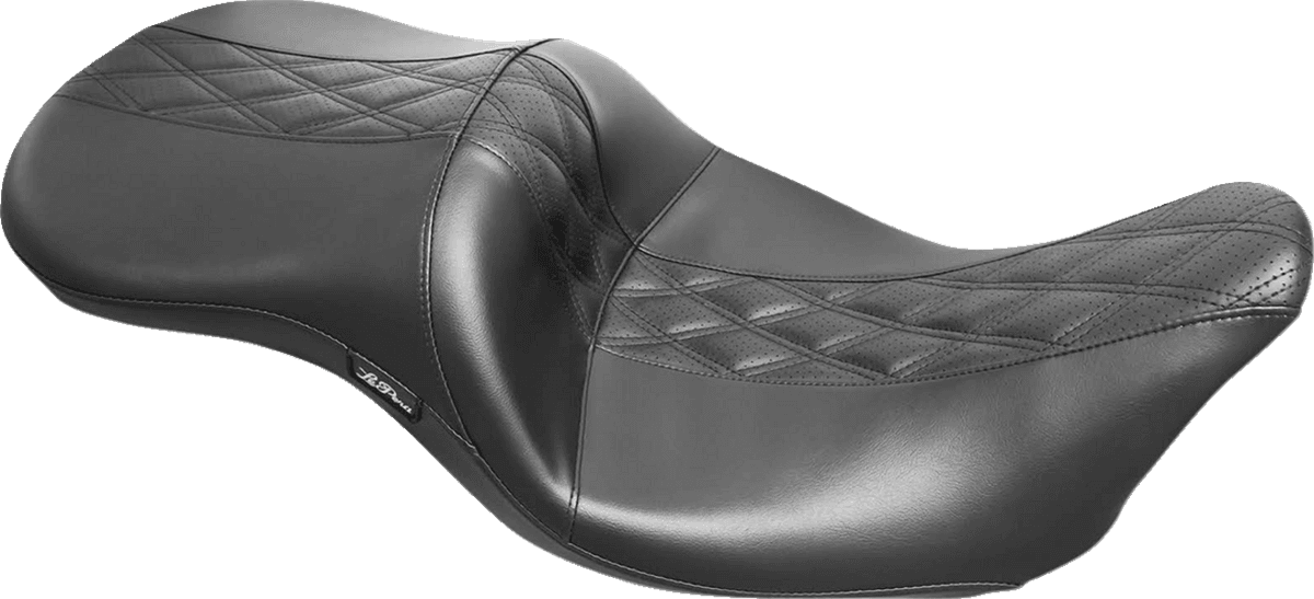 Maverick Seat - without Backrest - HR Black Inlay Double Diamond - Black - FL '08-'23