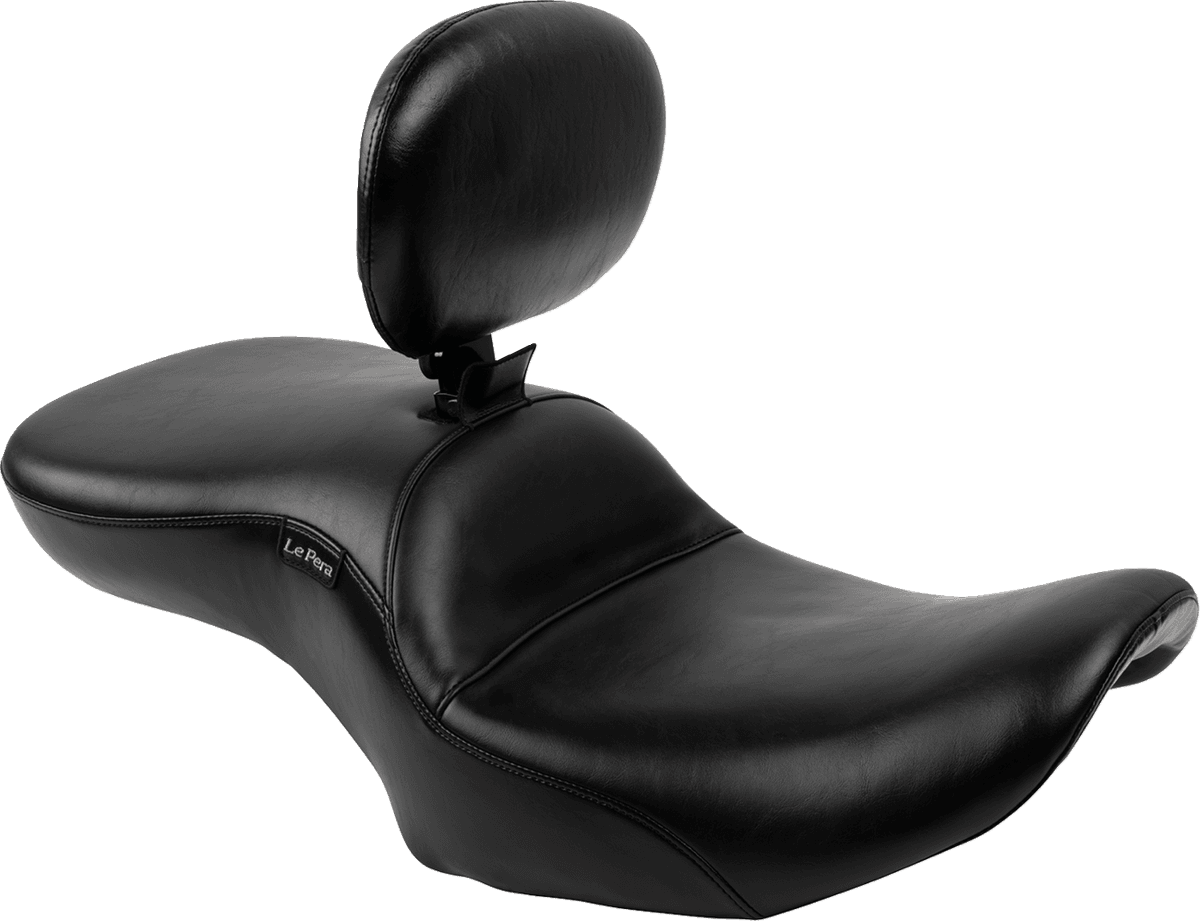 Maverick Seat - with Backrest - Smooth - Black - FLH/FLT '23-'25