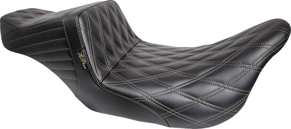 Tailwhip Seat - Double Diamond w/ Chestnut Thread - Black - FL '08-'24