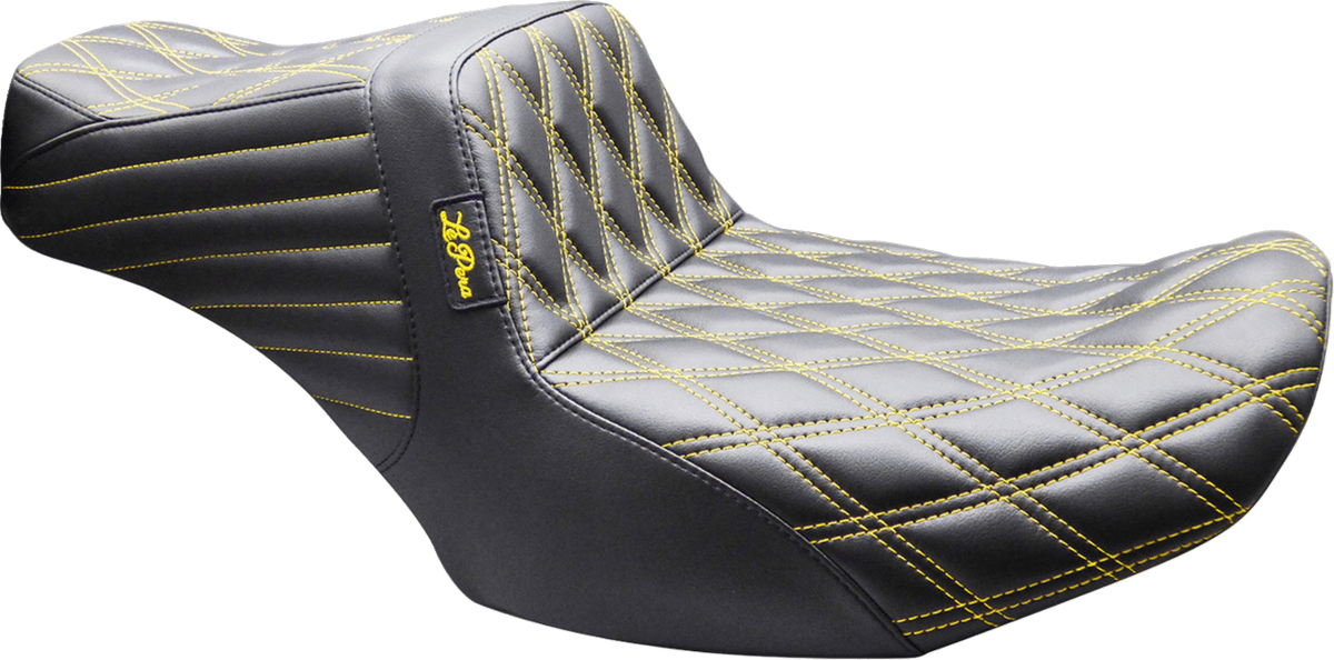 Tailwhip Seat - Double Diamond - Gold Stitch - FLH/FLT '23-'26
