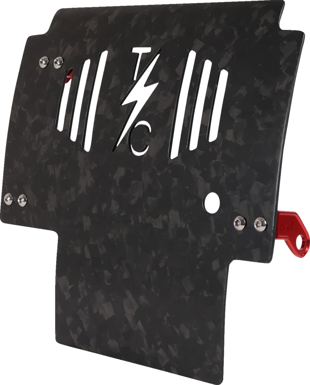 Skid Plate - Carbon Fiber/Forged - With Red Brackets - FLHX/FLTRX