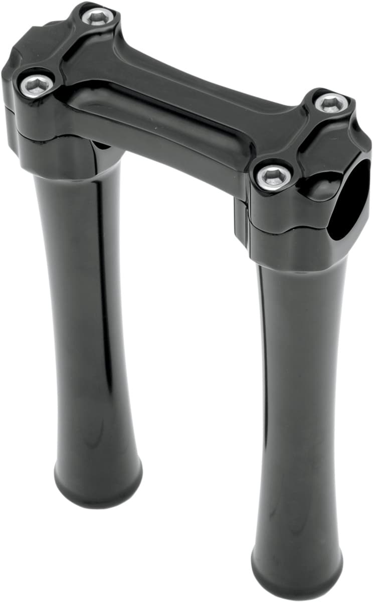 Bone Bar Handlebar Clamp & Riser Kit - 8" Rise - 1" Clamping - Black