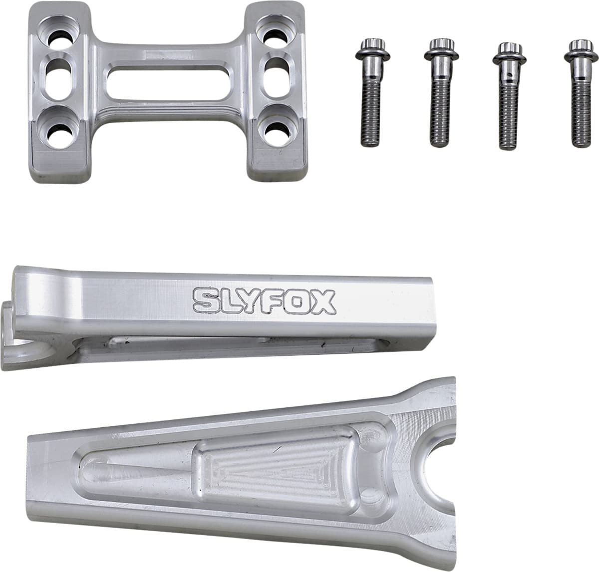 Handlebar Riser Kit - Straight - 1" Clamping - 6" Rise - Raw