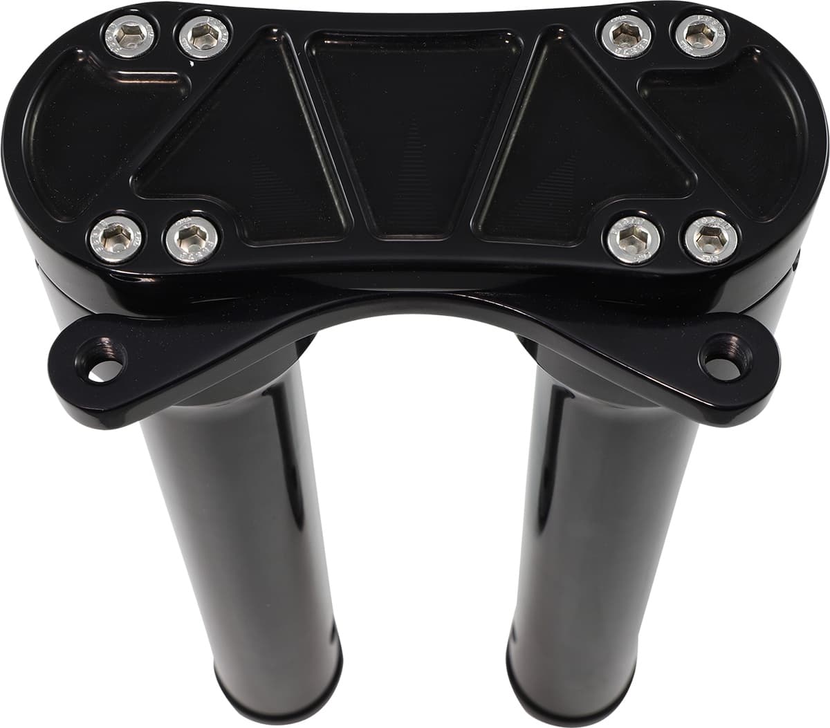 Bandit Risers - Threaded - 12" - Gauge Mount - Black