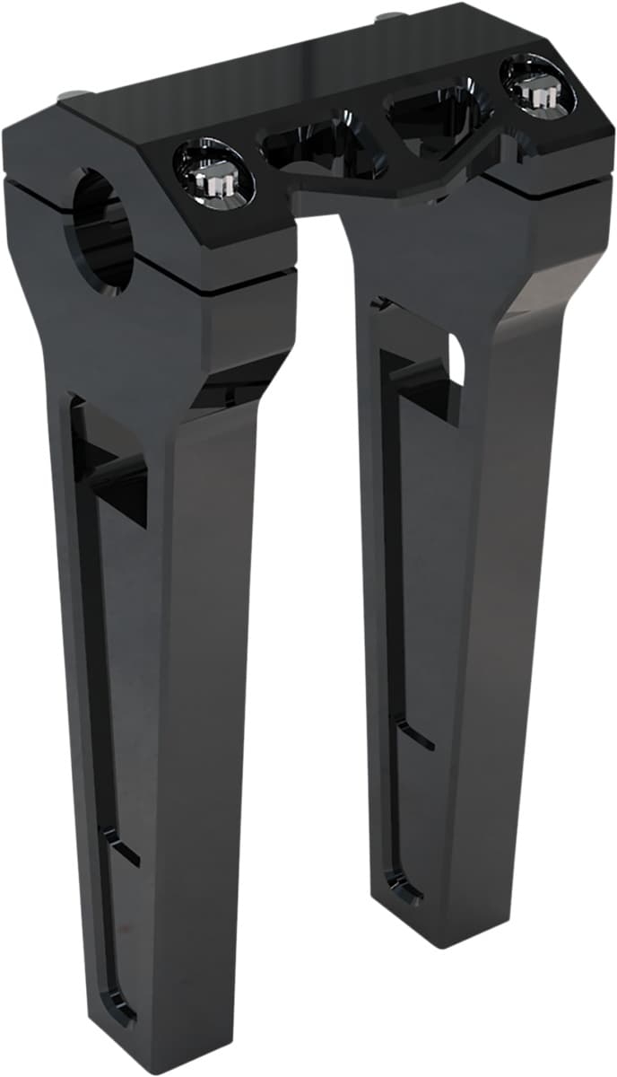 Performance Risers - Straight - 8" - Black Anodized