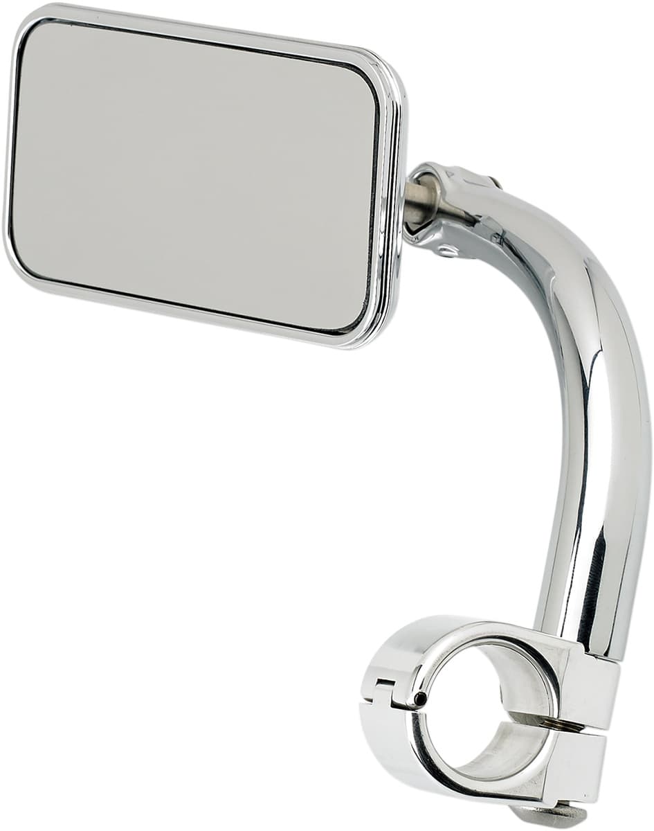 Mirror - Utility - Side View - Rectangle - Clamp-On - Chrome - 1"