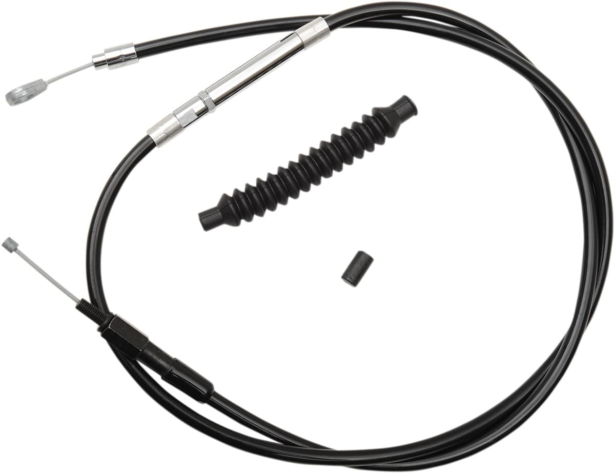 Black Vinyl Clutch Cable - Mini Ape Hanger Handlebars - '96-'06 Softail