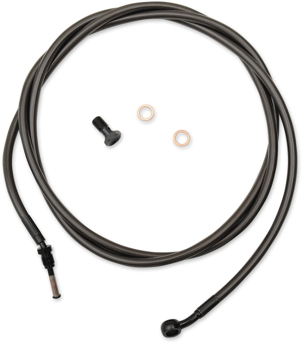 Midnight Braided Clutch Cable - Mini Ape Hanger Handlebars - '17-'20 Touring