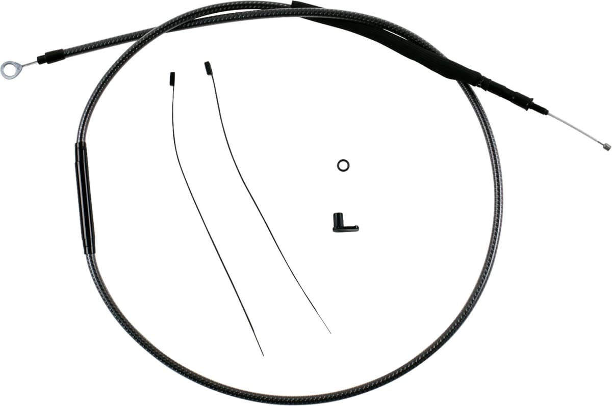 Redesigned Polished KARBONFIBR Clutch Cable - 66-11/16"